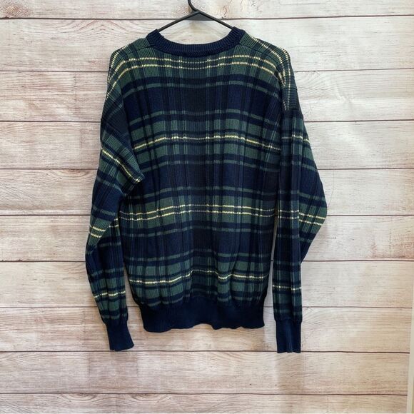 VINTAGE NAUTICA SWEATER IN BLUE AND GREEN STRIPES - Picture 4 of 5